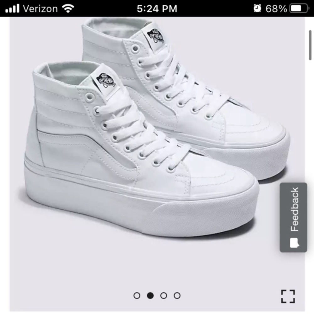 Vans high top sneaker